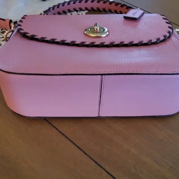 Coach Marlie Top Handle Satchel / Crossbody Handbag with Whipstitch Trim - Picture 3 of 7